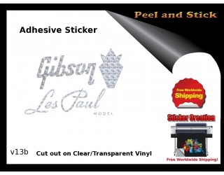 Gibson Guitar Adhesive Sticker v13